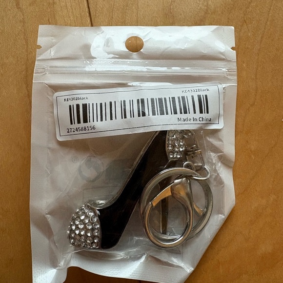 Rhinestone high heel stiletto purse charm - Picture 5 of 5